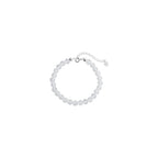 925 Sterling Silver Natural Gemstone Round Beads Bracelet for Women