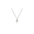 Annika Bella Silver North Star Necklace for Women, Round CZ Star Celestial Pendant, Dainty Waterproof Necklace, Tarnish Resistant Layering Jewelry, Gift for Her