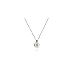 Annika Bella Silver North Star Necklace for Women, Round CZ Star Celestial Pendant, Dainty Waterproof Necklace, Tarnish Resistant Layering Jewelry, Gift for Her