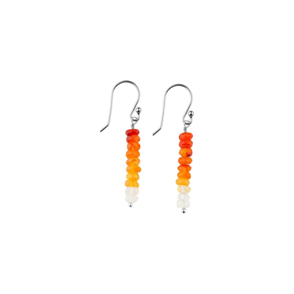 CRYSTALIS Beads Crystals Dainty Earring Set Jewelry for Women, Natural Beaded Gemstone, Chakra Healing Crystal, Wardrobe Essential Jewelry, 925 Sterling Silver