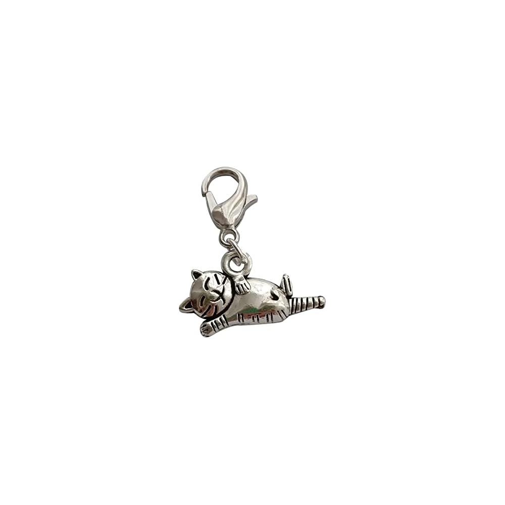 3 Pcs Cat Charms for Bracelet, Key Chain or Purse Decoration