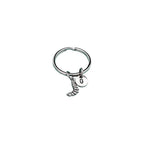 Caterpillar keychain, caterpillar charm, insect keychain, personalized keychain, initial keychain, initial charm, customized, monogram