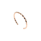John S. Brana Twisted Copper Cuff Bracelet Handmade Jewelry - 100% Solid Uncoated Copper