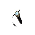 The Shield Empath Protection Necklace | Black Obsidian & Moonstone Pendant