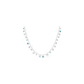 Hamsa Evil Eye Necklace Sterling Silver 925 CZ Jewish Protection Women Gift