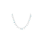 Hamsa Evil Eye Necklace Sterling Silver 925 CZ Jewish Protection Women Gift