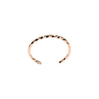 John S. Brana Twisted Copper Cuff Bracelet Handmade Jewelry - 100% Solid Uncoated Copper