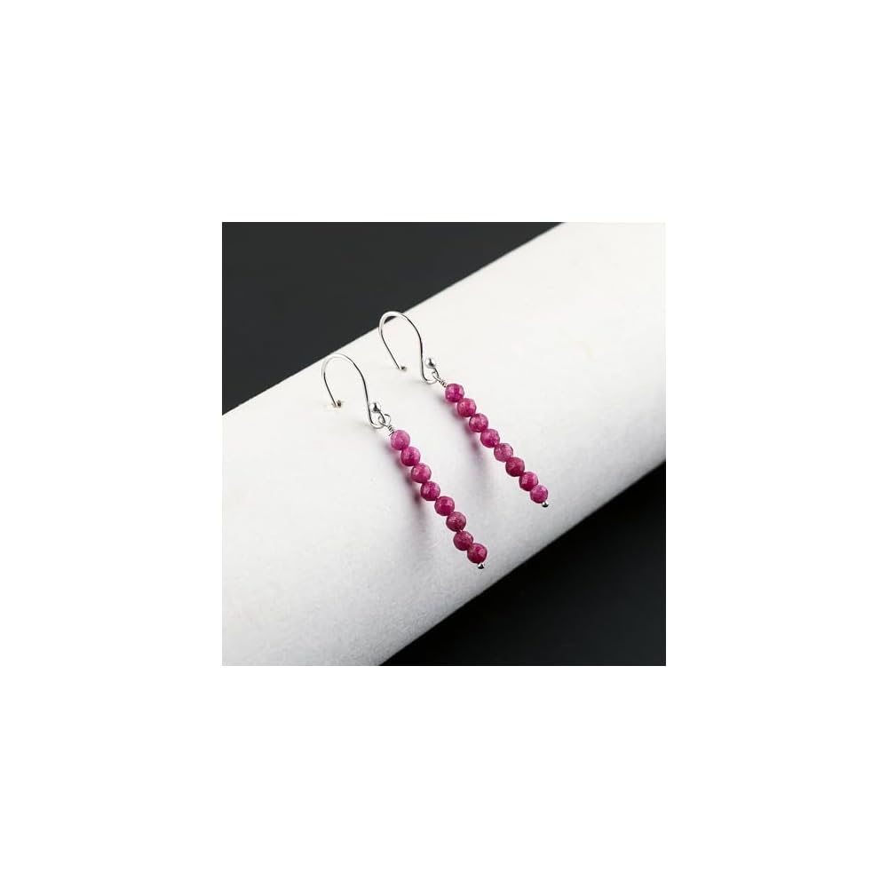 CRYSTALIS Beads Crystals Dainty Earring Set Jewelry for Women, Natural Beaded Gemstone, Chakra Healing Crystal, Wardrobe Essential Jewelry, 925 Sterling Silver