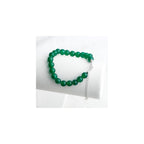 925 Sterling Silver Natural Gemstone Round Beads Bracelet for Women