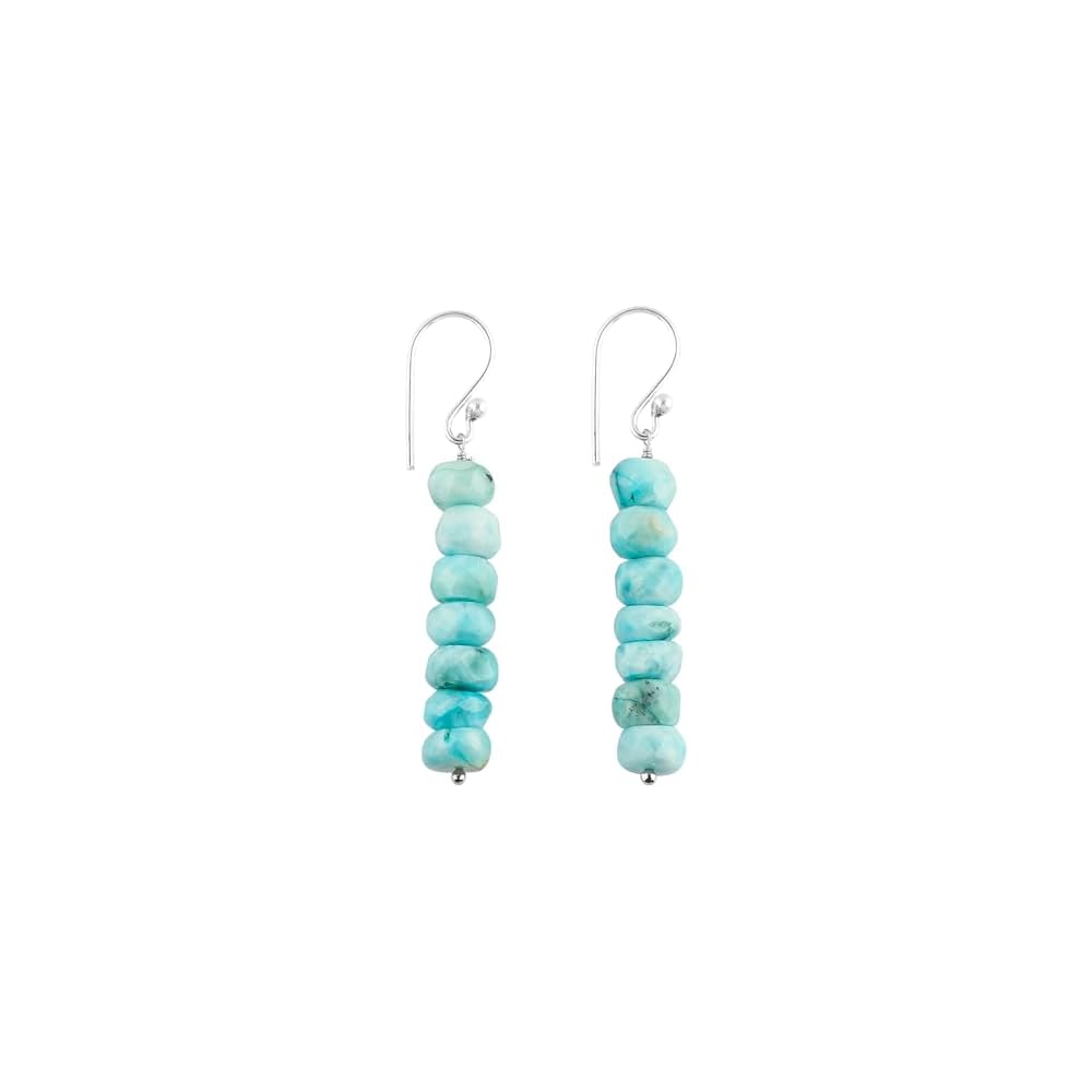 CRYSTALIS Beads Crystals Dainty Earring Set Jewelry for Women, Natural Beaded Gemstone, Chakra Healing Crystal, Wardrobe Essential Jewelry, 925 Sterling Silver