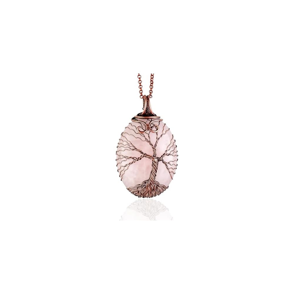 Handmade tree of life pendant necklace - Unique copper jewelry for women and men Anniversary present Birthday gift ideas for him and her Spiritual gifts for wife mom