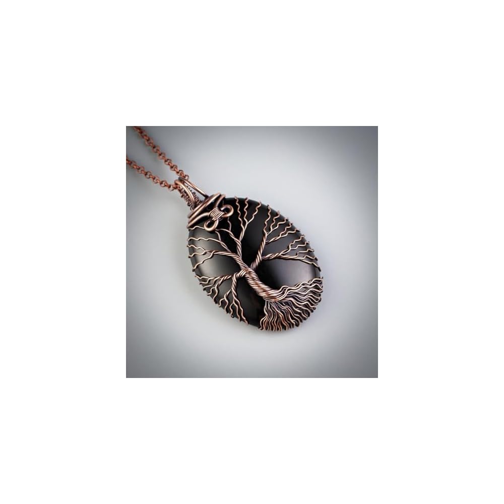 Handmade tree of life pendant necklace - Unique copper jewelry for women and men Anniversary present Birthday gift ideas for him and her Spiritual gifts for wife mom