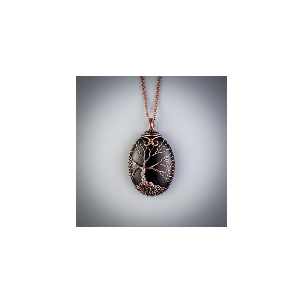 Handmade tree of life pendant necklace - Unique copper jewelry for women and men Anniversary present Birthday gift ideas for him and her Spiritual gifts for wife mom