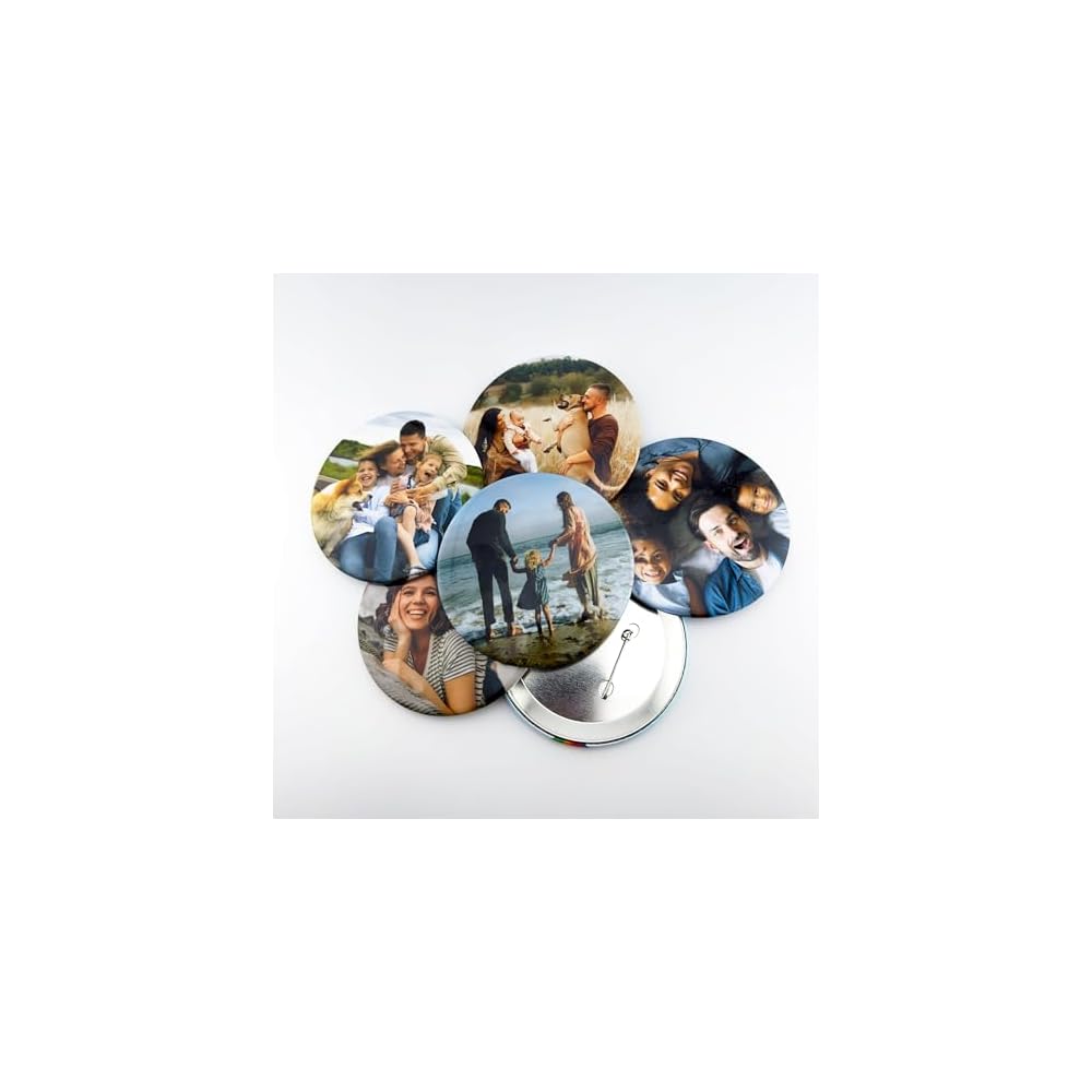 Big button with photo, Large Photo Pinback Buttons, Design Your Own picture 3.5 inch Button Pin