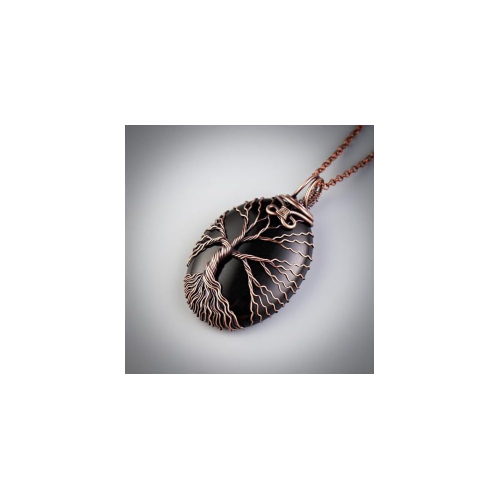 Handmade tree of life pendant necklace - Unique copper jewelry for women and men Anniversary present Birthday gift ideas for him and her Spiritual gifts for wife mom
