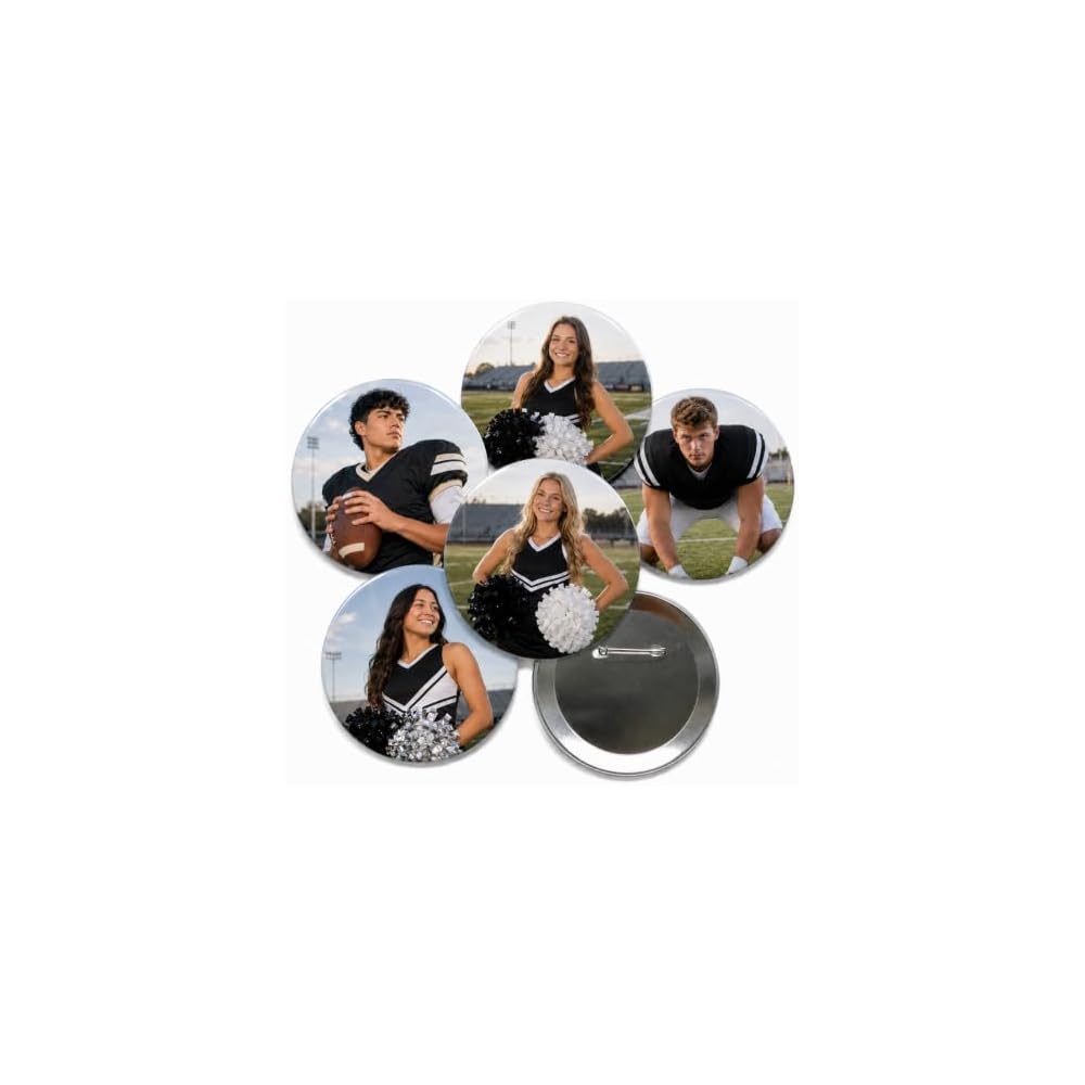 Big button with photo, Large Photo Pinback Buttons, Design Your Own picture 3.5 inch Button Pin
