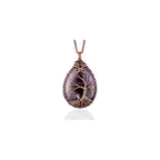 Handmade tree of life pendant necklace - Unique copper jewelry for women and men Anniversary present Birthday gift ideas for him and her Spiritual gifts for wife mom