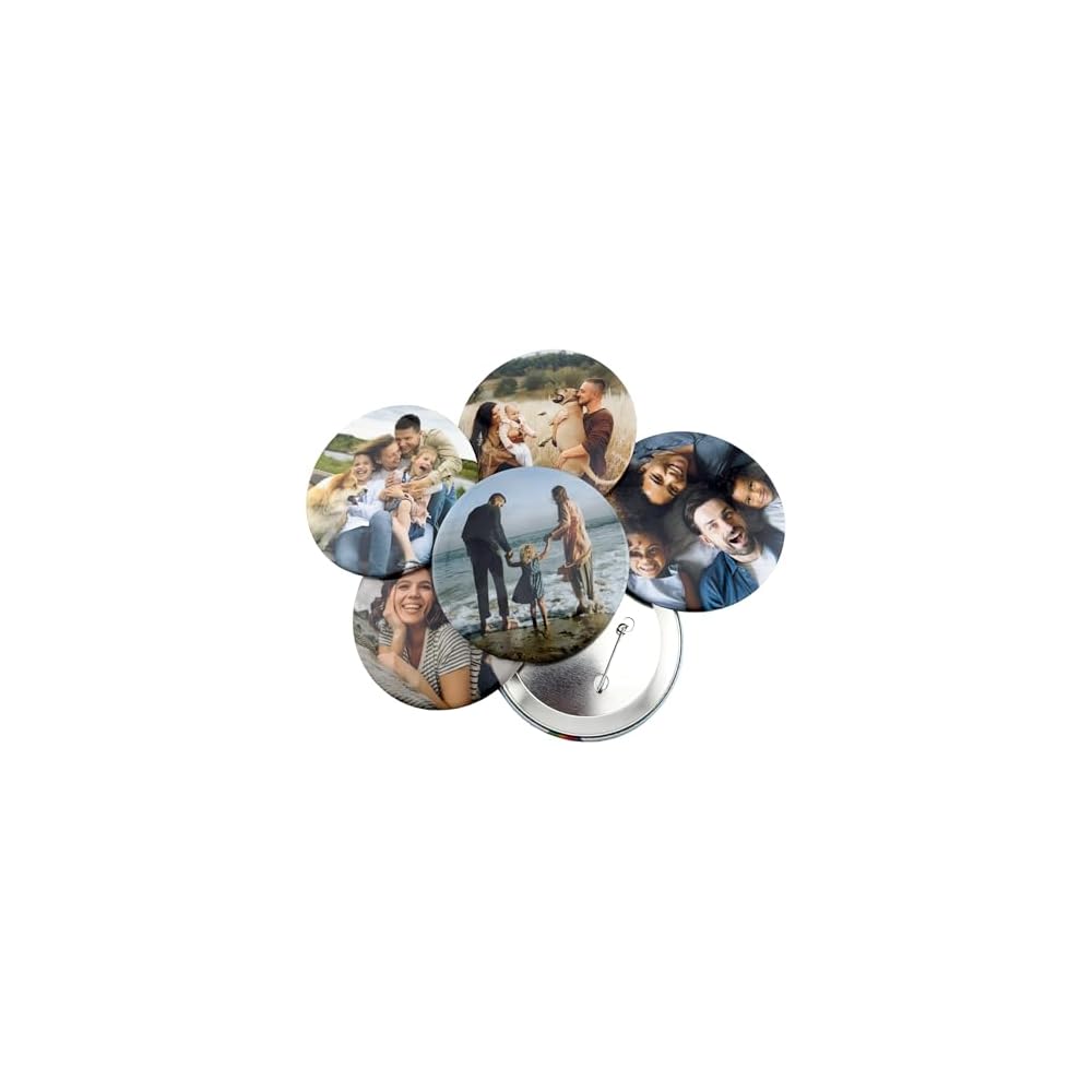 Big button with photo, Large Photo Pinback Buttons, Design Your Own picture 3.5 inch Button Pin