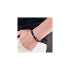 Handmade Black Tourmaline Bracelet,Tiger eye and Hematite Protection Bracelets for Men Teens Boys Gift