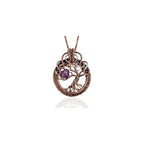 Handmade tree of life pendant necklace - Unique copper jewelry for women and men Anniversary present Birthday gift ideas for him and her Spiritual gifts for wife mom