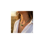 Green Jade Necklace, Dainty Natural Gemstone Pendant Necklace, Handmade Jewelry Crystal Beaded Necklaces for Women