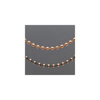 Copper Bead Ball Chain Bracelet or Necklace, 3.2mm Antiqued or Natural