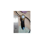 The Shield Empath Protection Necklace | Black Obsidian & Moonstone Pendant
