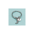 Caterpillar keychain, caterpillar charm, insect keychain, personalized keychain, initial keychain, initial charm, customized, monogram