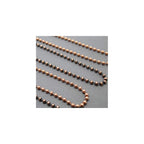 Copper Bead Ball Chain Bracelet or Necklace, 3.2mm Antiqued or Natural