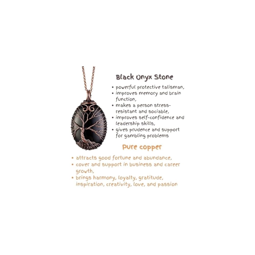 Handmade tree of life pendant necklace - Unique copper jewelry for women and men Anniversary present Birthday gift ideas for him and her Spiritual gifts for wife mom