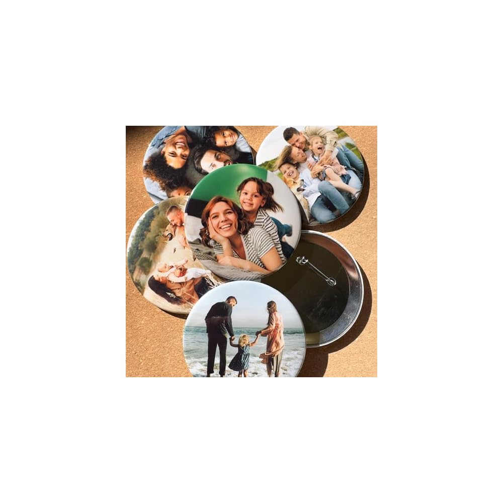 Big button with photo, Large Photo Pinback Buttons, Design Your Own picture 3.5 inch Button Pin
