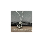 KEVIN N ANNA 925 Sterling Silver Small Claddagh Pendant Necklace, 18"
