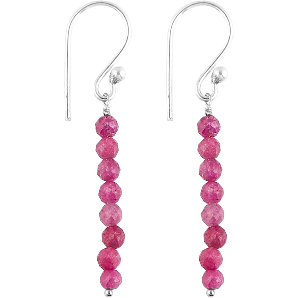 CRYSTALIS Beads Crystals Dainty Earring Set Jewelry for Women, Natural Beaded Gemstone, Chakra Healing Crystal, Wardrobe Essential Jewelry, 925 Sterling Silver