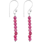 CRYSTALIS Beads Crystals Dainty Earring Set Jewelry for Women, Natural Beaded Gemstone, Chakra Healing Crystal, Wardrobe Essential Jewelry, 925 Sterling Silver