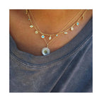 Hamsa Evil Eye Necklace Sterling Silver 925 CZ Jewish Protection Women Gift
