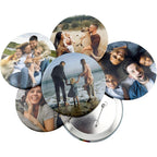 Big button with photo, Large Photo Pinback Buttons, Design Your Own picture 3.5 inch Button Pin
