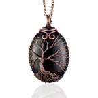 Handmade tree of life pendant necklace - Unique copper jewelry for women and men Anniversary present Birthday gift ideas for him and her Spiritual gifts for wife mom