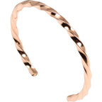 John S. Brana Twisted Copper Cuff Bracelet Handmade Jewelry - 100% Solid Uncoated Copper